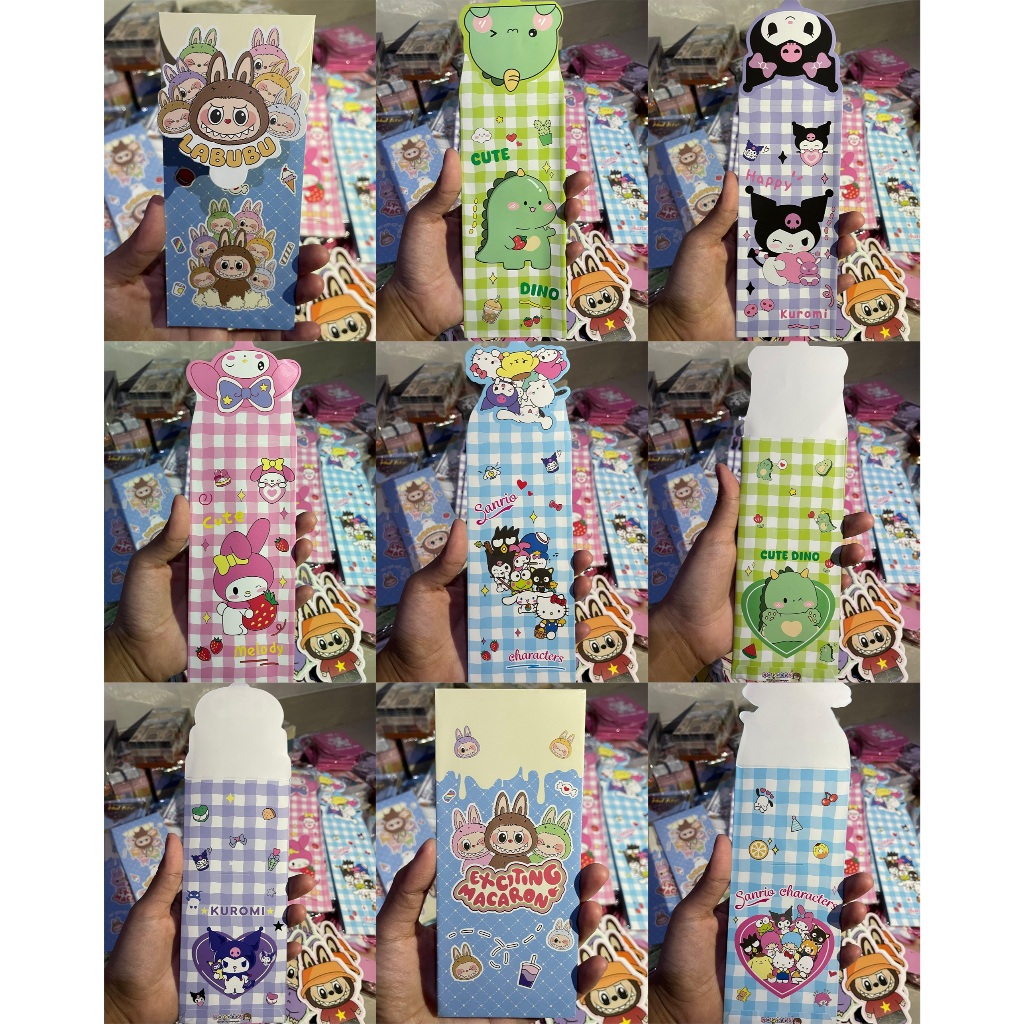 

AMPLOP LEBARAN THR ANGPAO PANJANG HARI RAYA IDUL FITRI LABUBU KUROMI DINO SANRIO