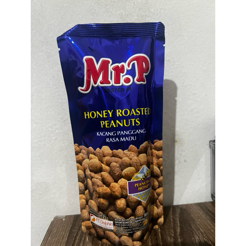 

MR. P Kacang Panggang Varian Rasa Kemasan 80gr Honey - MR.P honey roasted peanuts 80gram