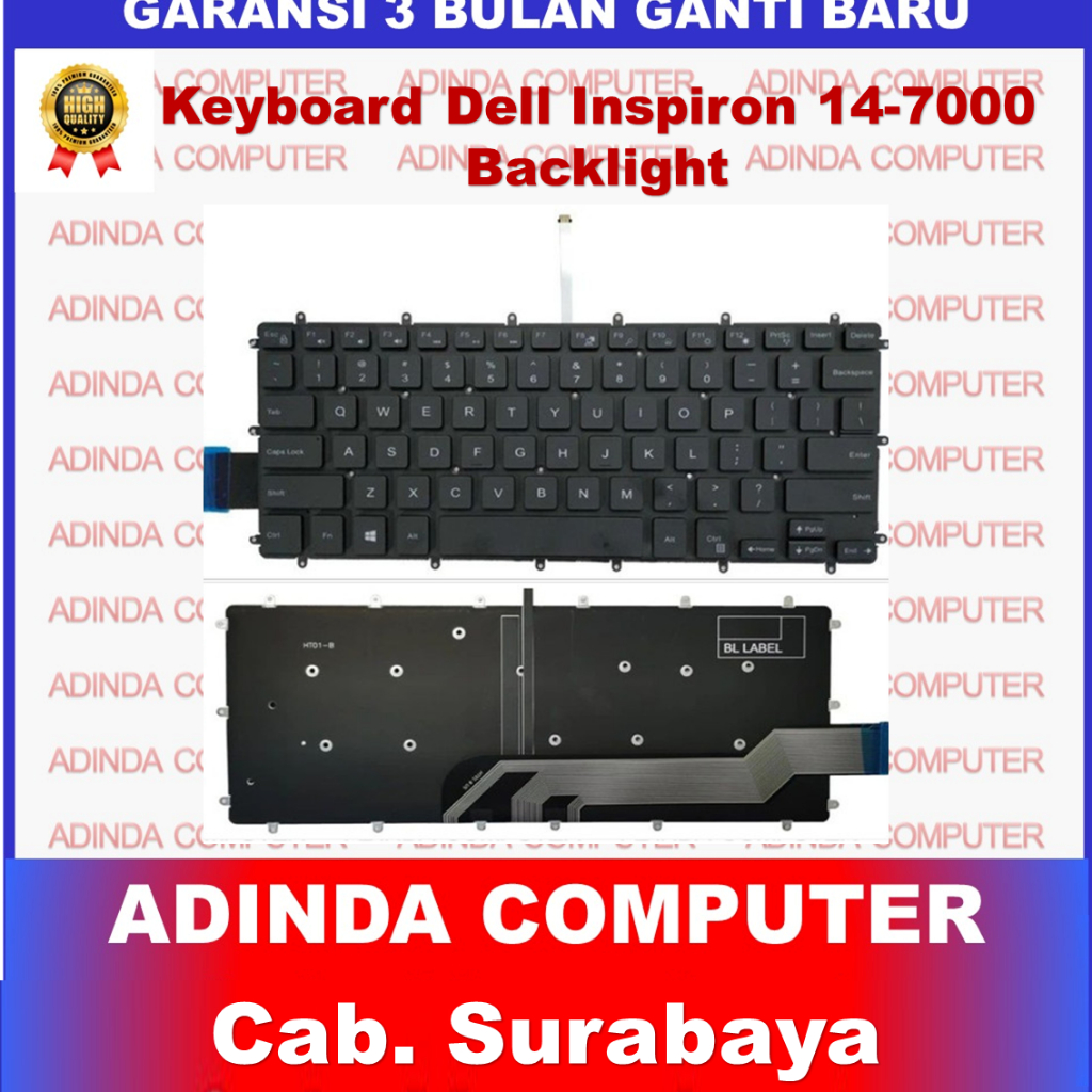 Keyboard Dell 13-5378 14-7000 14-7472 14-7467 P74G