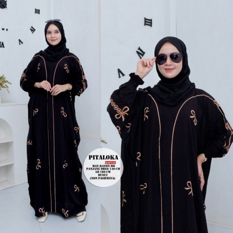 Gamis Kaftan Terbaru 2025  Suoer Jumbo Ld 180 Panjang 140 kain rayon Super premium