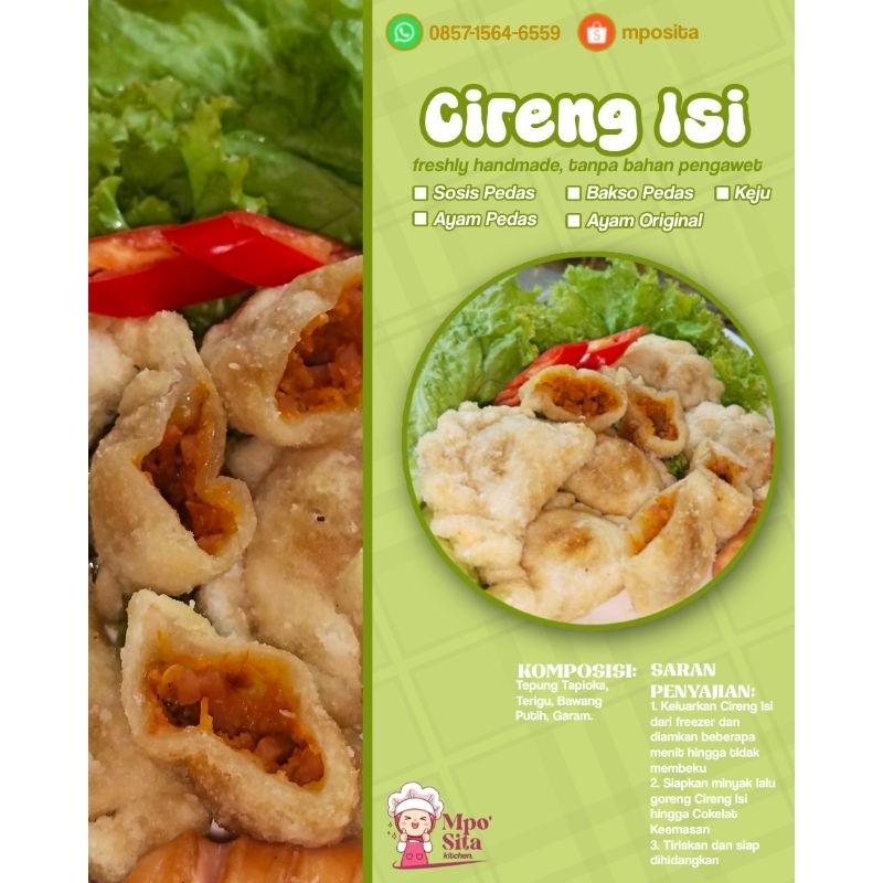 

Cireng Isi Ayam Sosis Bakso Pedas Frozen Food