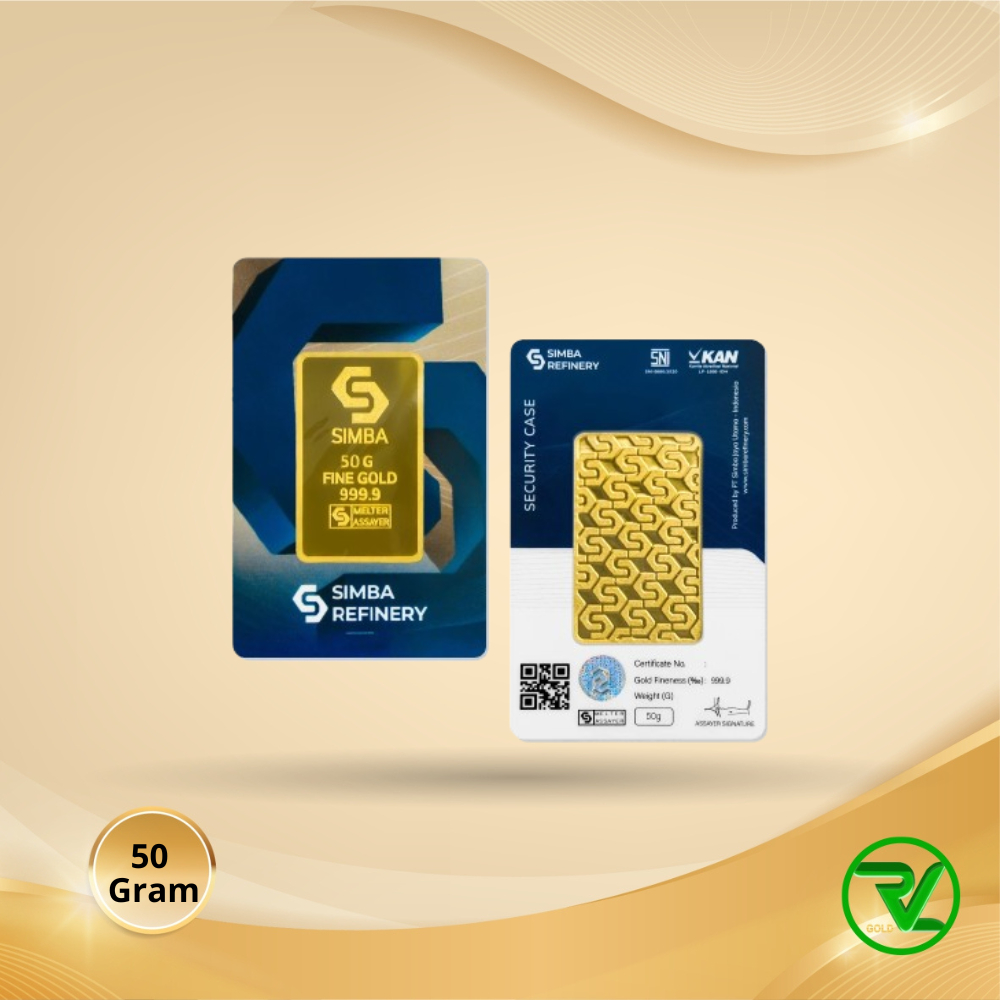 RVL Gold Logam Mulia SIMBA PREMIUM ( LM ) 50 Gram