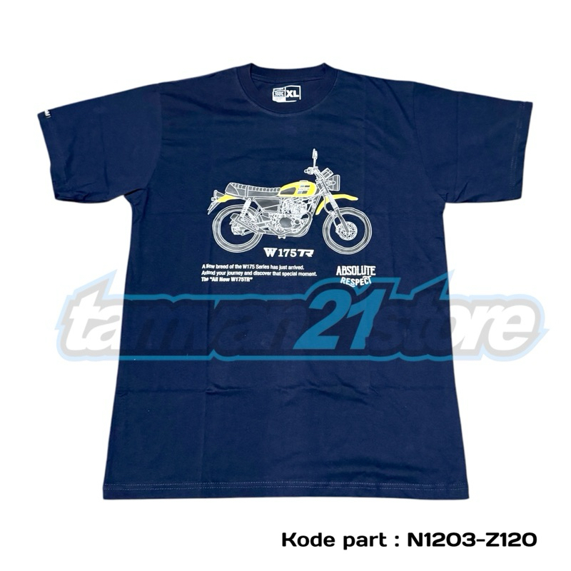 TSHIRT BAJU KAOS W175 W175TR ORIGINAL KAWASAKI XXL
