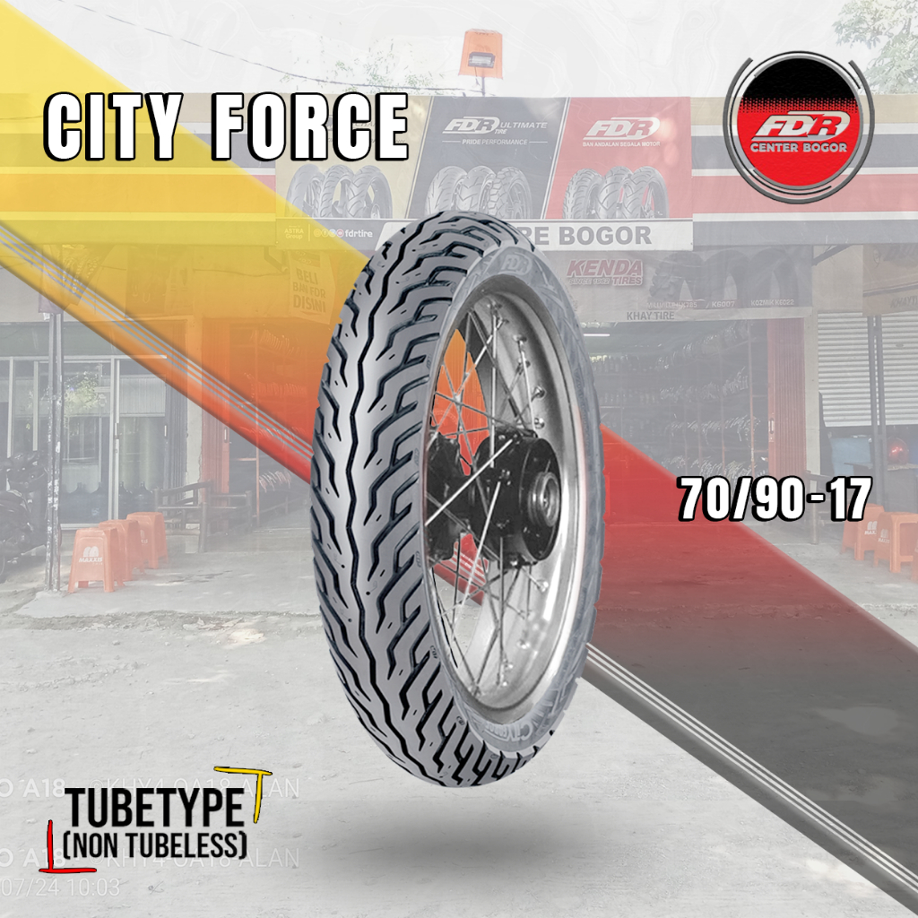 Ban Motor Bebek FDR CITY FORCE 70/90 Ring 17 Bukan Tubeless