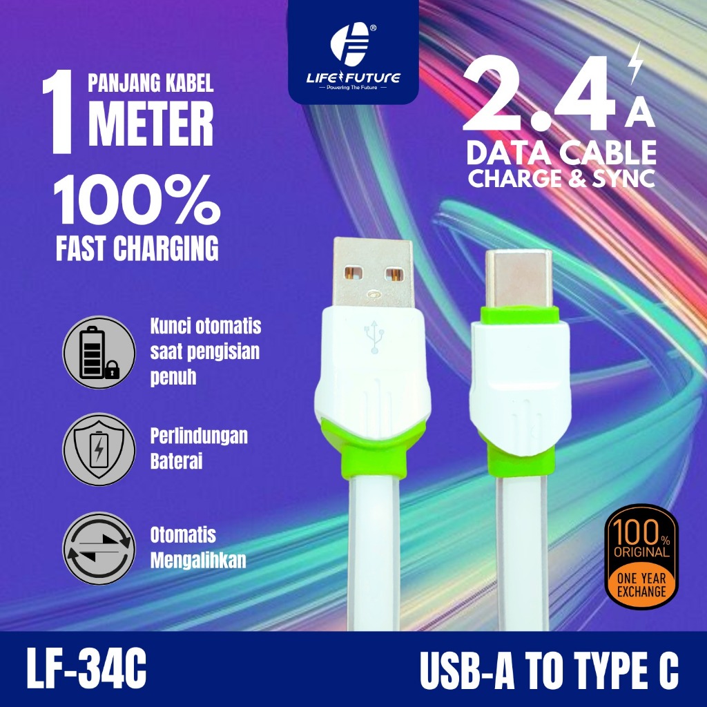 USB DATA TYPE C FAST CHARGING SMART AUTO DISCONNECT 34C
