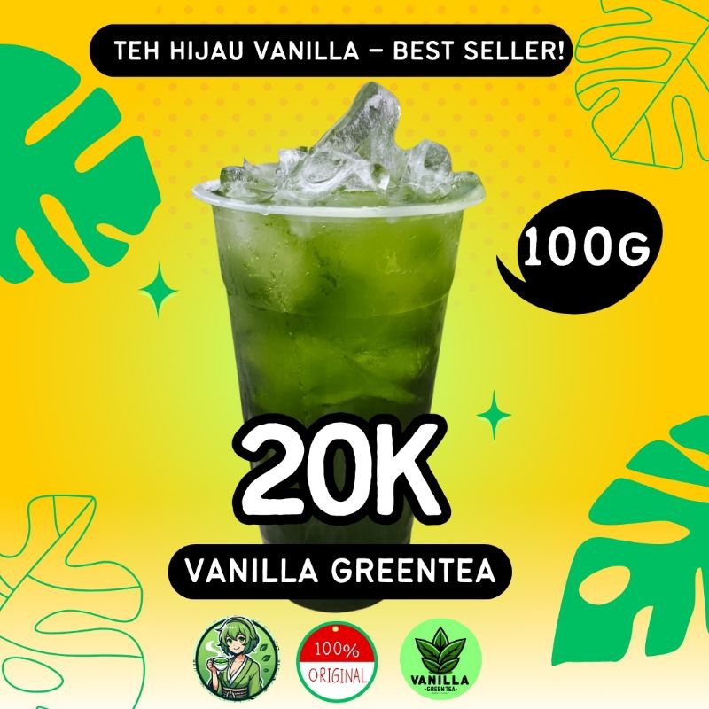 

TEH hijau thailand wangi vanilla/ thai greentea