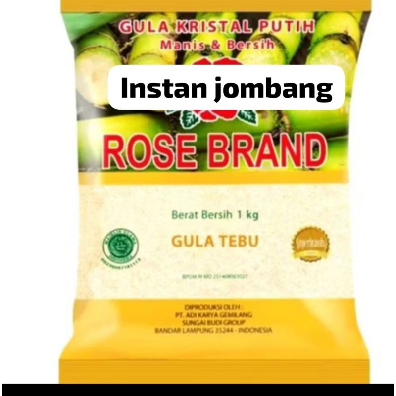 

instan Jombang gula rosebrand 20kg VC live extra