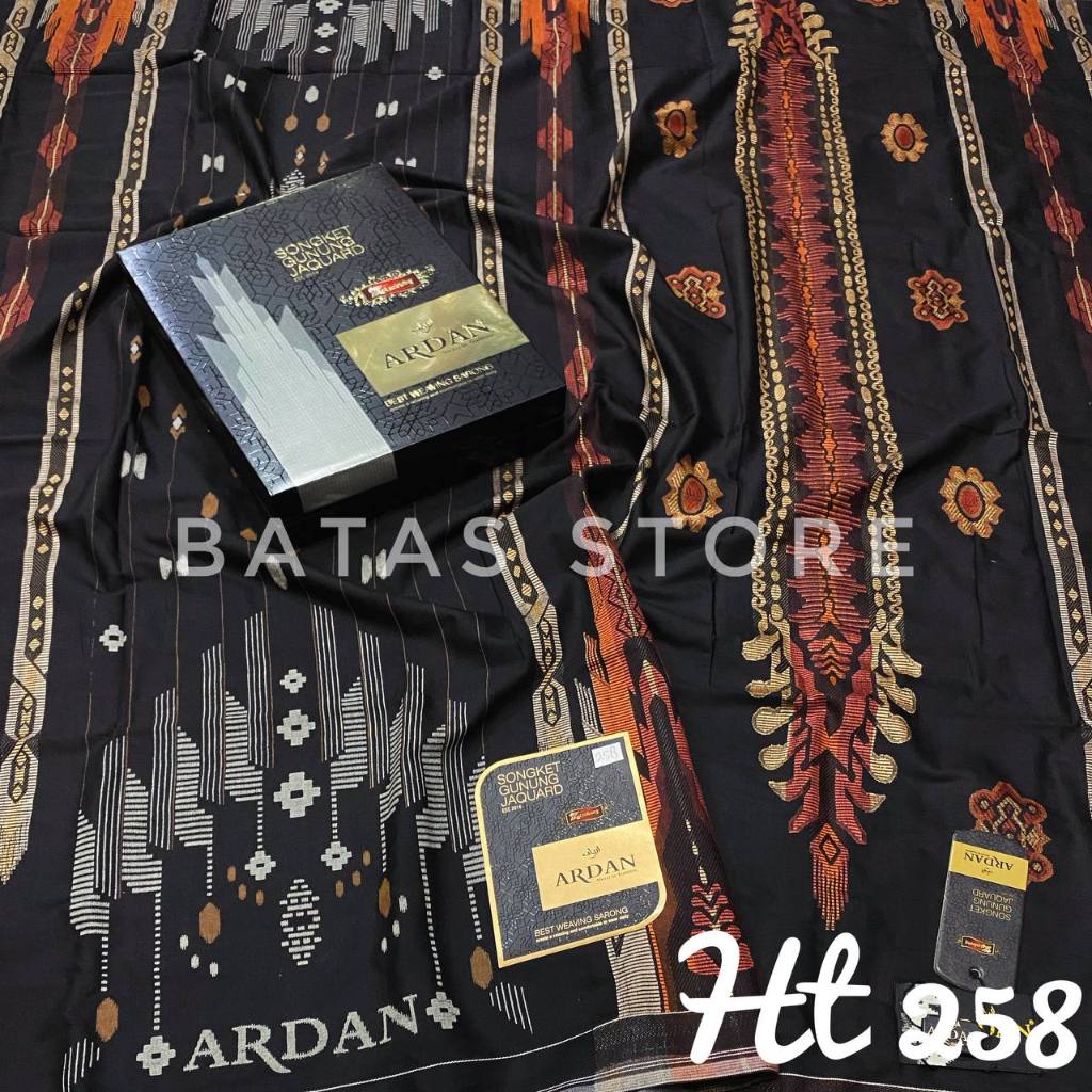 SARUNG  ARDAN SONGKET GUNUNG JAQUARD BLACK SERIES SARUNG ARDAN ORIGINAL SARUNG ARDAN GROSIR MURAH