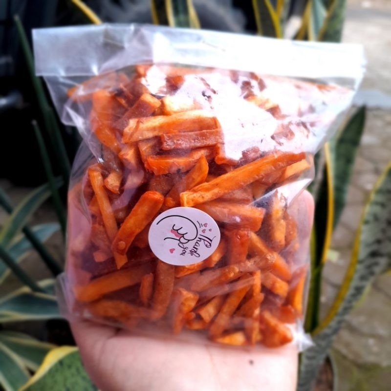 

Keripik Stik Sukun Pedas Manis Gurih Renyah Original 120g Premium