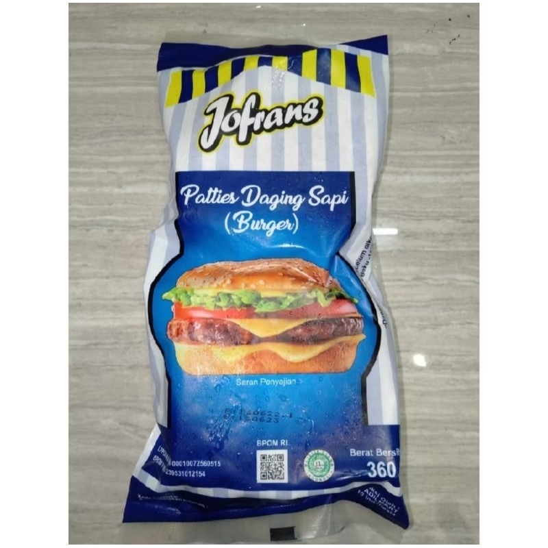 

jofras burger sapi 360grm