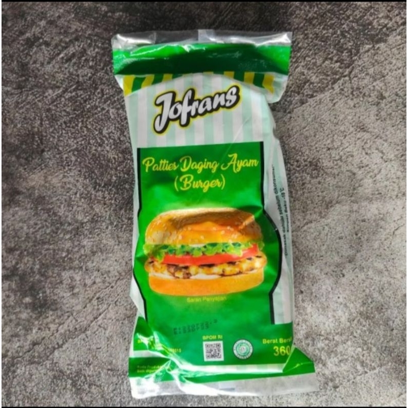 

jofras burger ayam 360grm