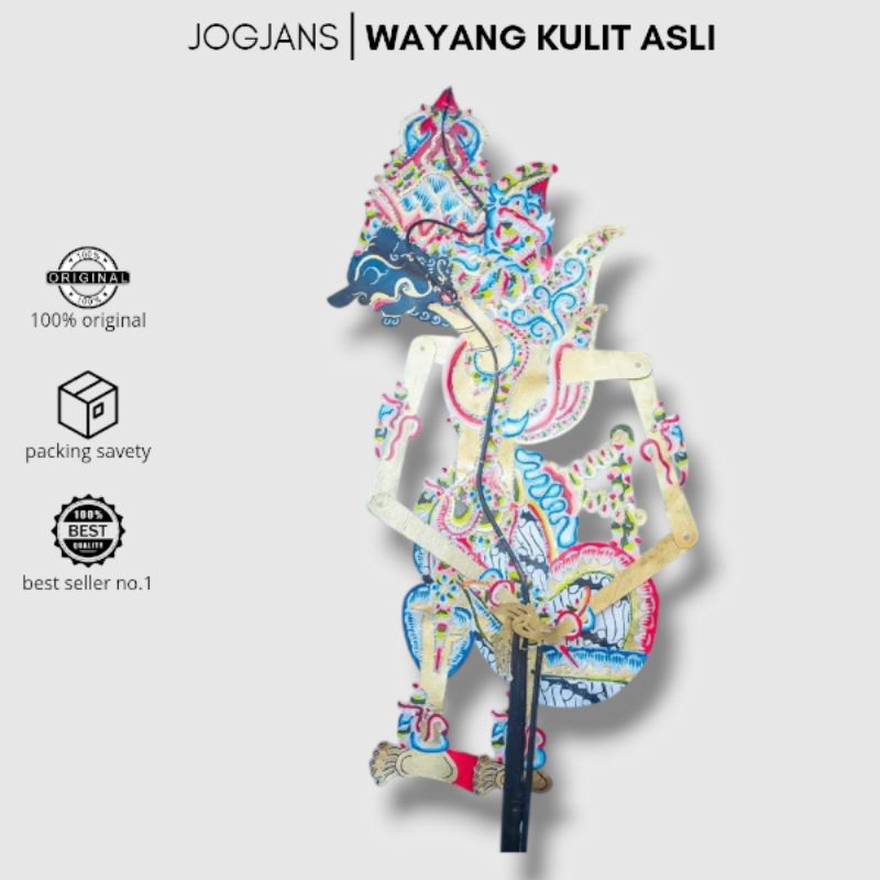 JOGJANS Wayang Kulit Asli Duryudana Alusan Ukuran 60cm Standar Dalang