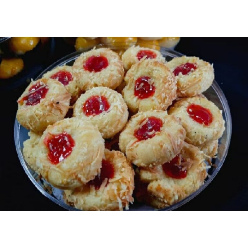 

kue kering tamprint stobery/coklat