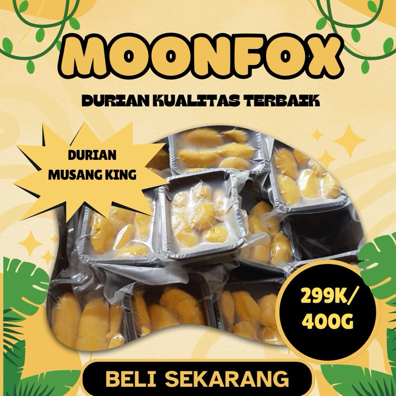 

Frozen Durian Musang King 400g/ Durian Musang King Murah 400g Kualitas Terbaik Rasa Legit