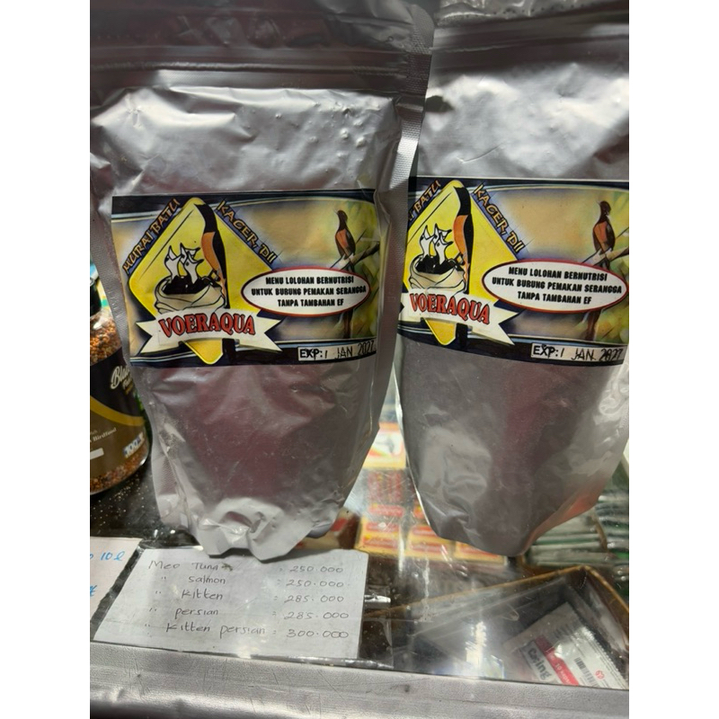 VOER AQUA PAKAN LOLOHAN ANAKAN MURAI BATU TERBAIK DENGAN BUTIRAN BESAR