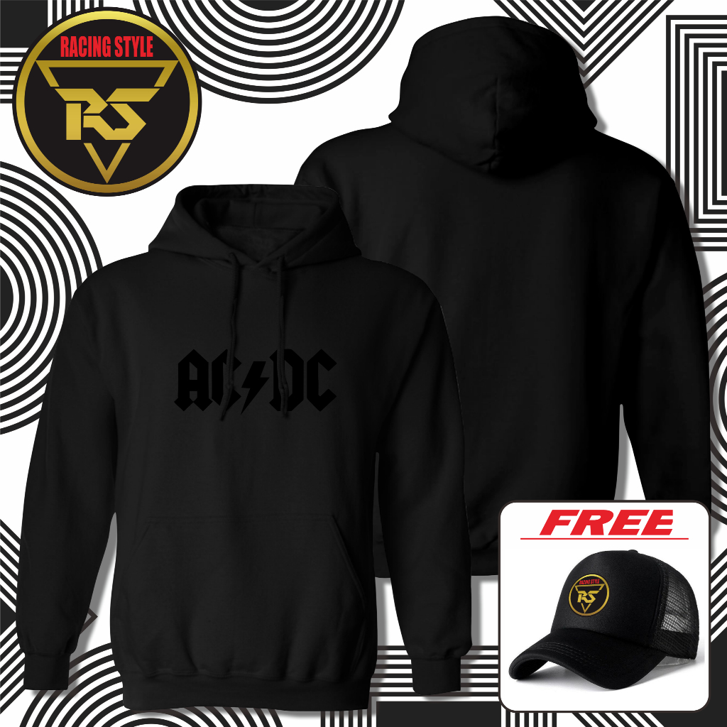 Hoodie ACDC Simple + (FREE TOPI RS) sweater ACDC /Hoodie Band ACDC /sweater Band ACDC /sweater Band 