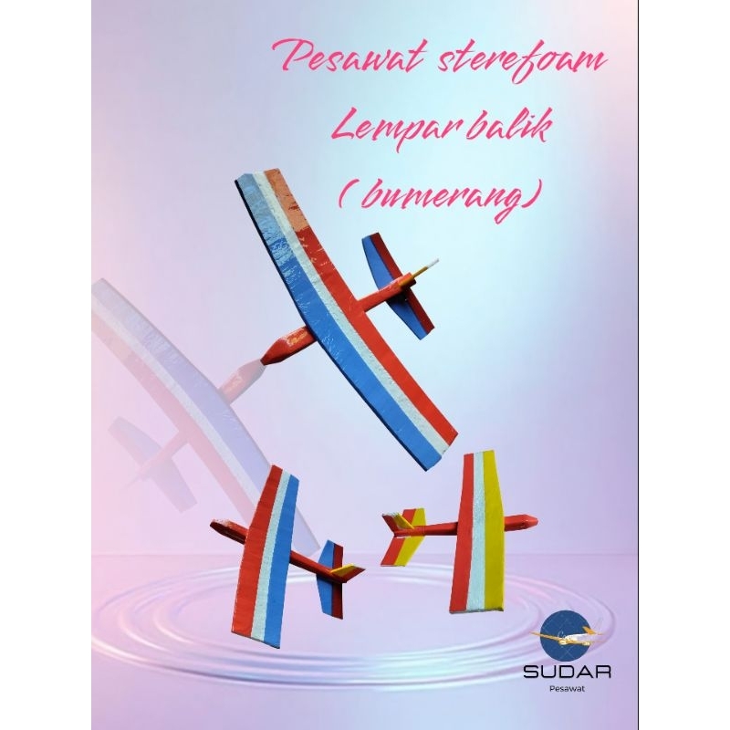 pesawat sterefoam/gabus terbang balik lagi