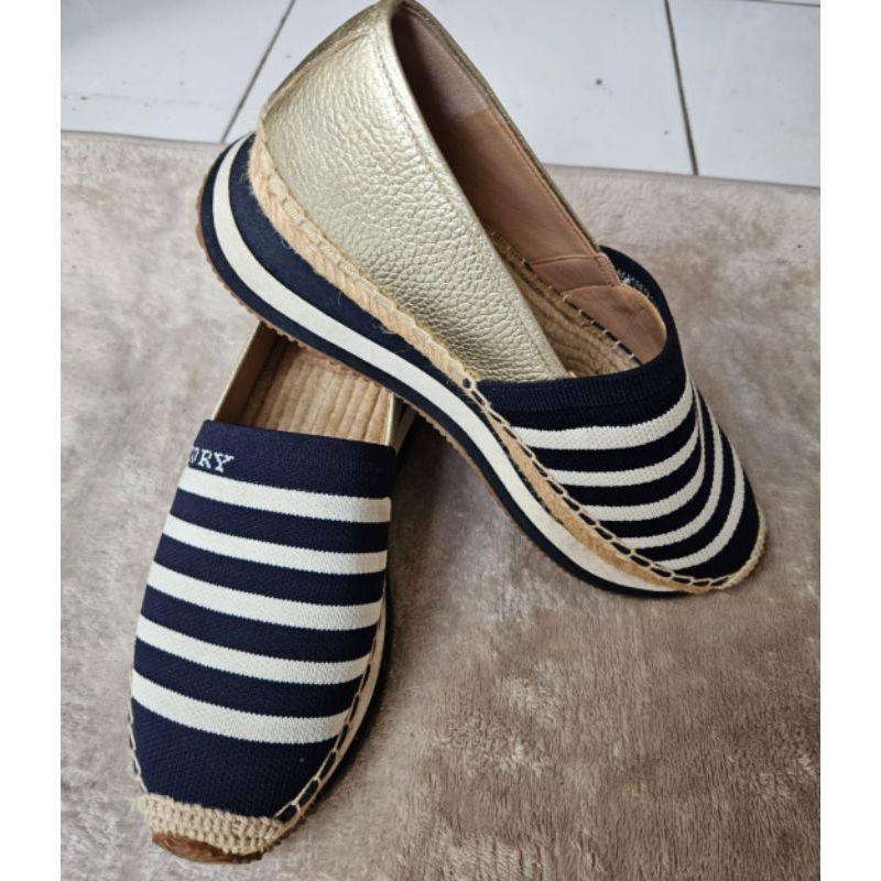 preloved flatshoes TORY BURCH 100% ori