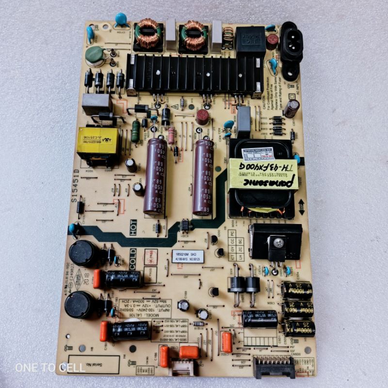 power suplai tv panasonic th-43fx400g - psu tv panasonic th 43fx400g - regulator tv panasonic th 43f