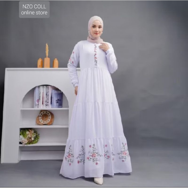Dress Syari 2026 Remaja Import Games Emak2 Kekinian Gams Anggun Gamis Syari Muslimah Pesta Kondangan