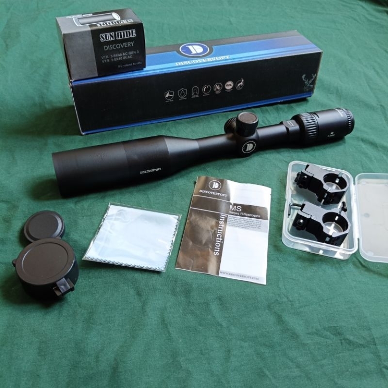 Telescope discovery ms 3-9x40 plus sunhed