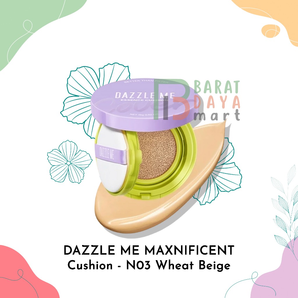 DAZZLE ME Maxnificent Essence Cushion - N03 Wheat Beige BPOM