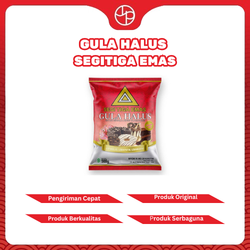 

Segitiga Emas Gula Halus Kemasan 500gr