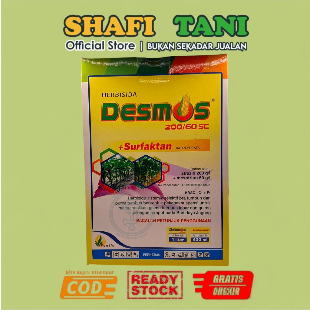 HERBISIDA DESMOS 200/60 SC 1liter untuk mengendalikan gulma pada tanaman jagung berbahan aktif sama 