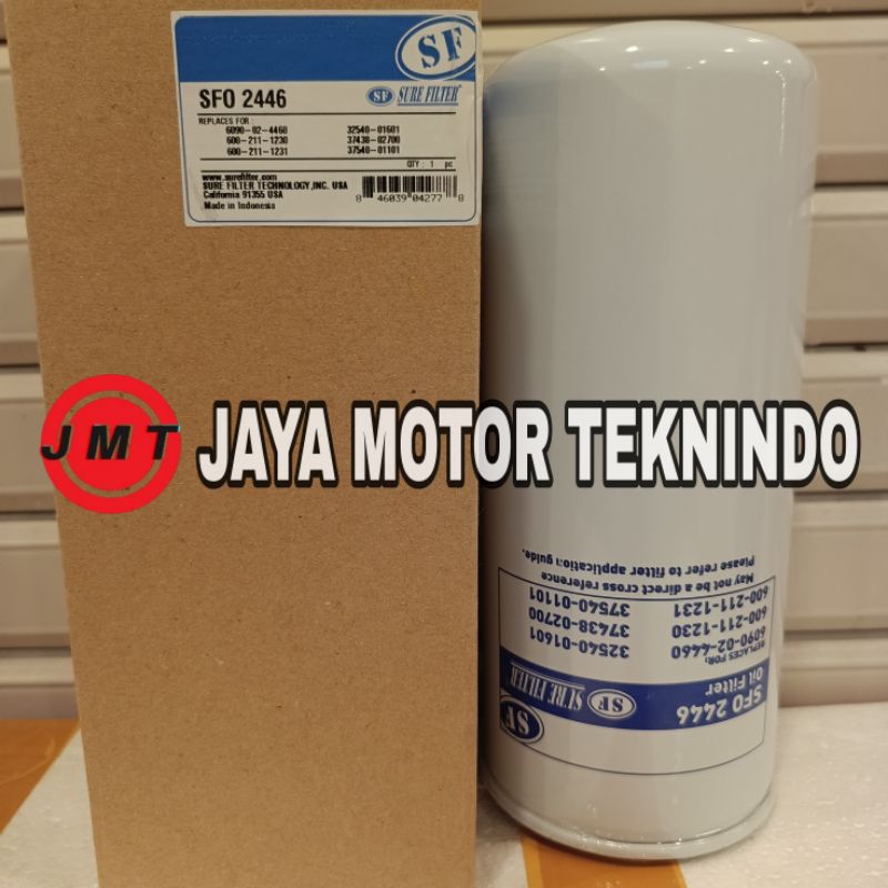 Filter Oli Dozer KOMATSU D65 / Filter Oli D85ESS / Filter Oli Komatsu 6090024460 / SURE SFO2446 / Oi