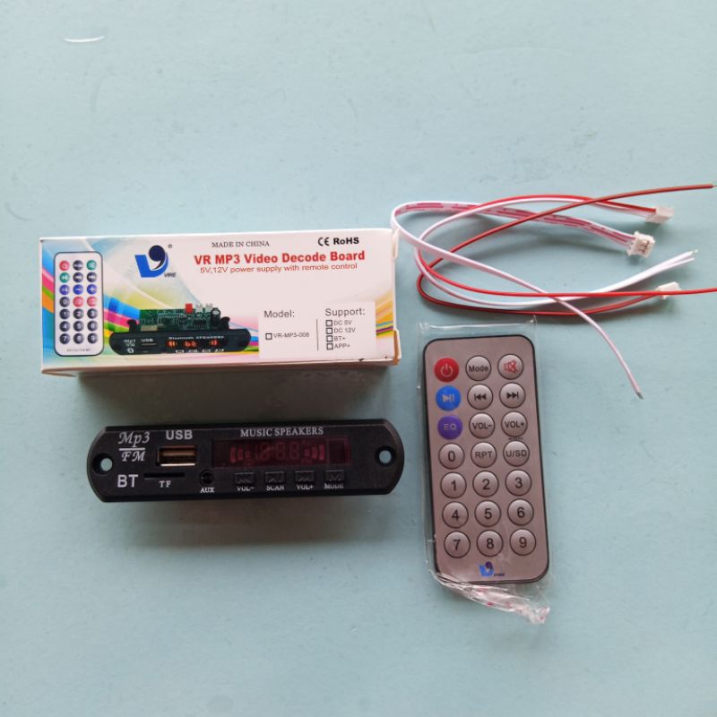 Modul MP3 Kemasan Tegangan 5-12V