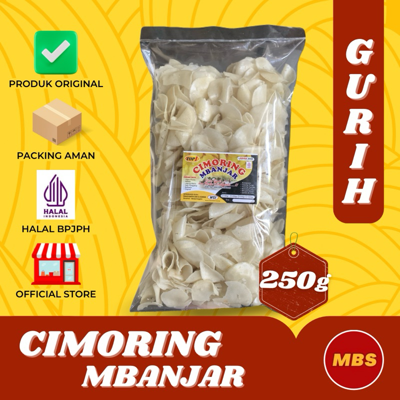 

CIMORING MBANJAR ASIN GURIH RENYAH 1/4 Kg / 250g - MUBAROK SNACK