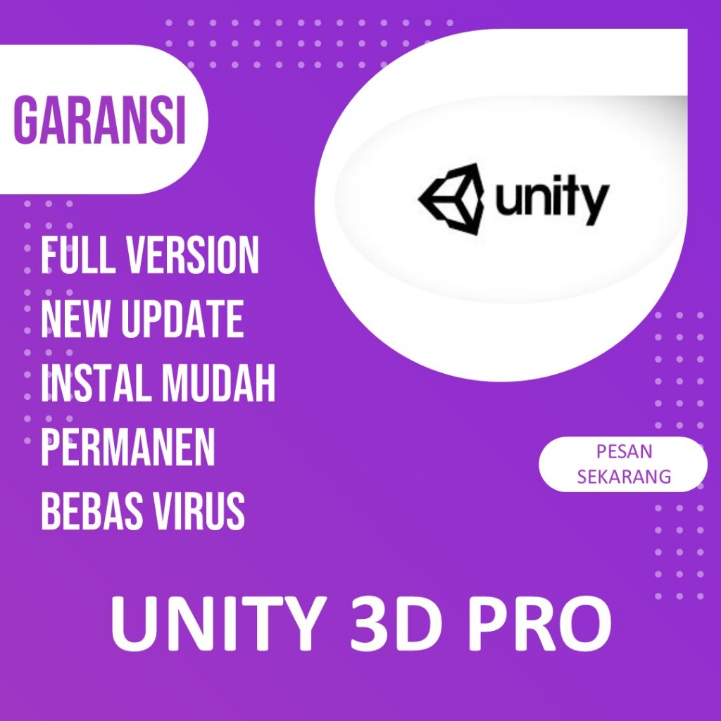 TERBARU SOFTWARE GAME DEVELOPMENT UNITY 3D PRO MAC AKTIF LIFETIME