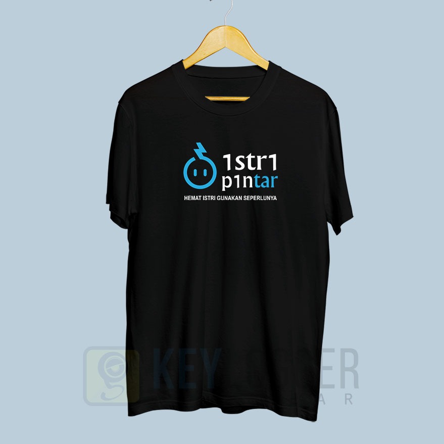 Baju Kaos Plesetan Lucu Unik Logo Merek Istri PIntar Listrik PLN 71