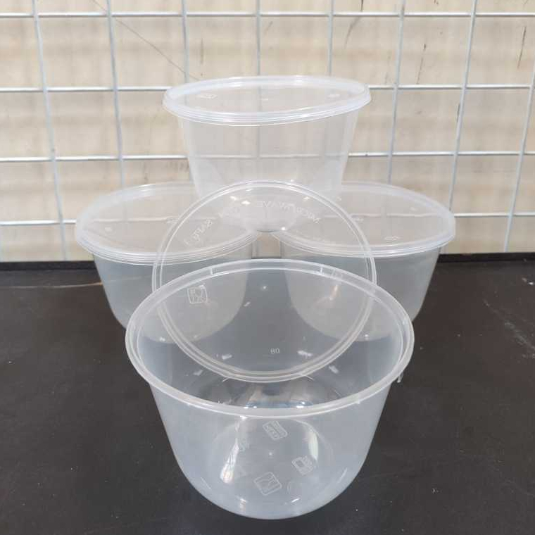 Thinwall bulat / roundbowl 500ml + cup