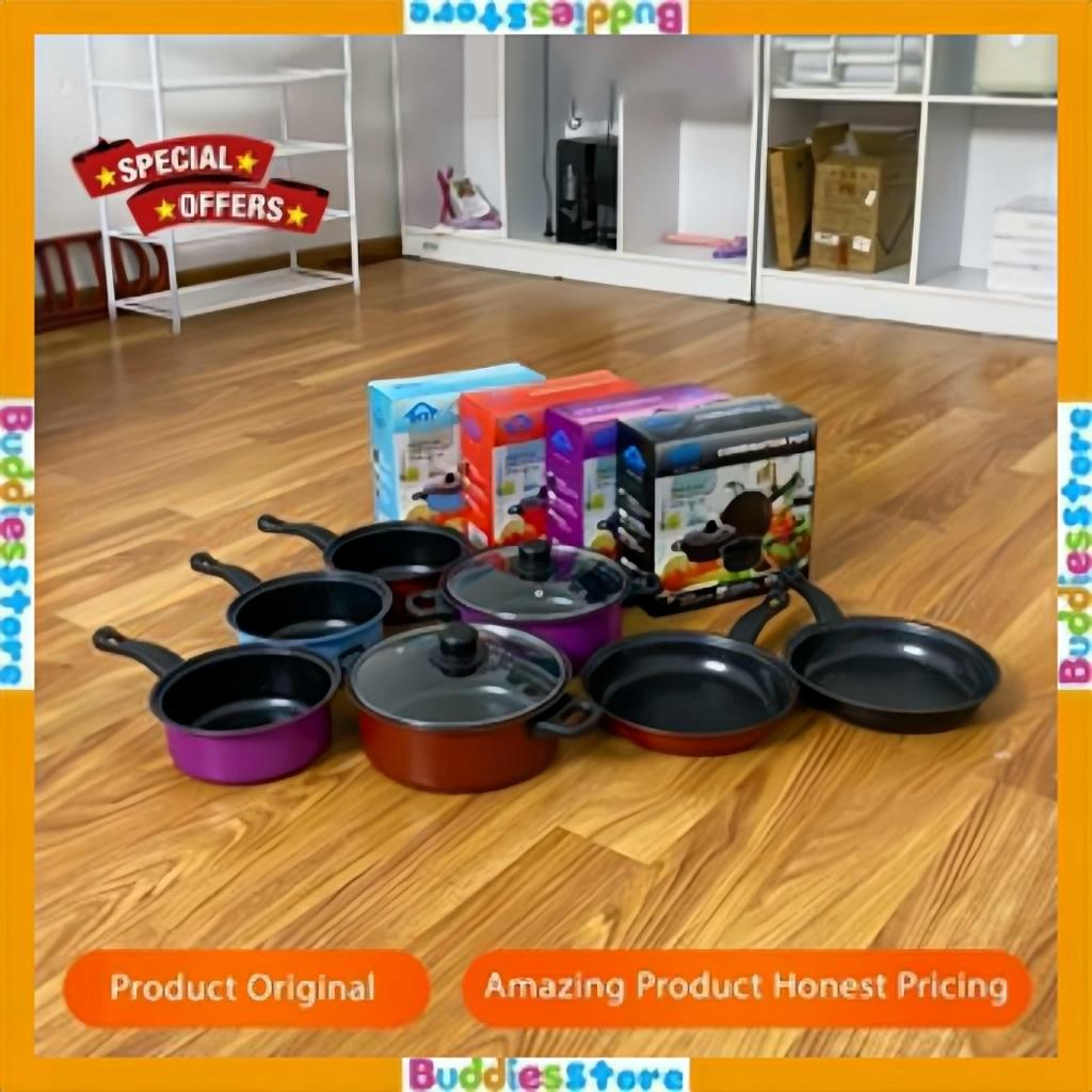 [COD] PANCI SET ISI 3PCS GLC COMBINATION POT - WAJAN SET TUTUP KACA - PANCI SET