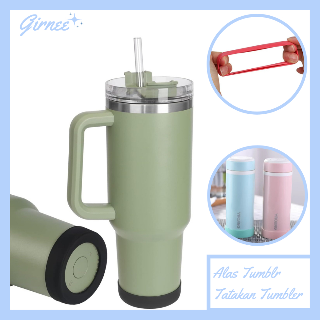 Alas Botol Tumbler 7CM - Aksesoris Botol Tumbler/Alas Pending Botol/Tatakan Gelas Silikon/