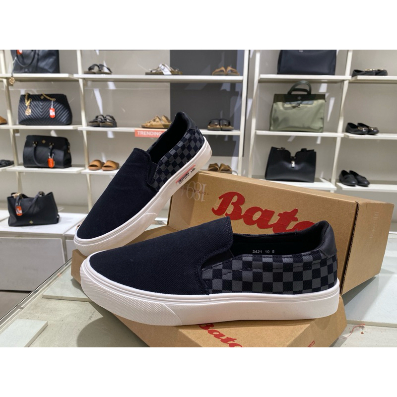 sepatu sneakers slop pria north star anti slip bata original 889-6210