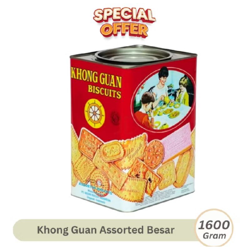 

Khong Guan Assorted Besar Kue Biskuit 1600 Gram