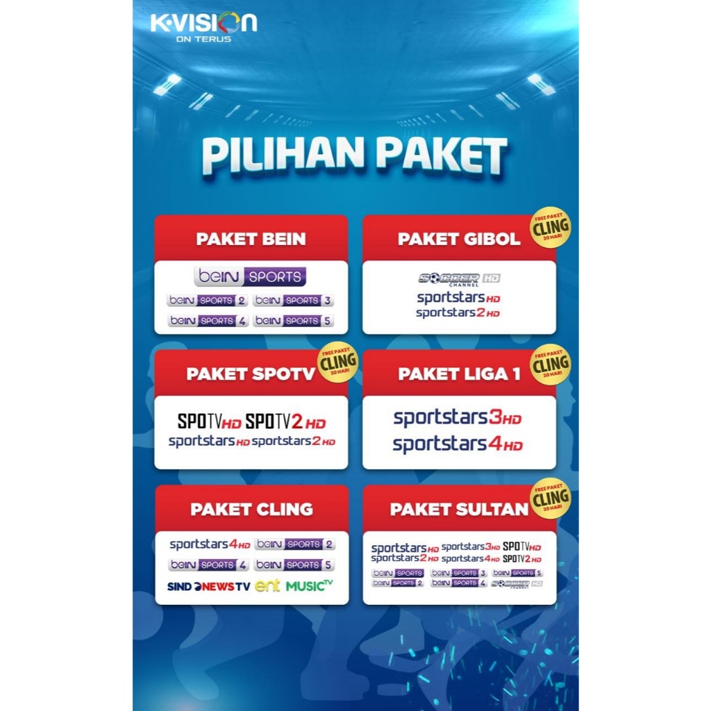 Dekoder Receiver KVision Paket Gibol | Olahraga | Juara | SPOTV