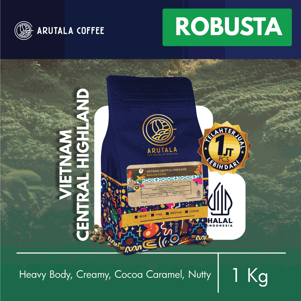 

ARUTALA Kopi Vietnam Central Highland Robusta 1KG