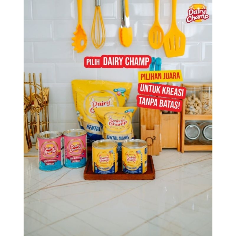 

DAIRY CHAMP SUSU KENTAL MANIS PUTIH | EVAPORASI I SACHET I KALENG I PILLOW I KARTON I DUS