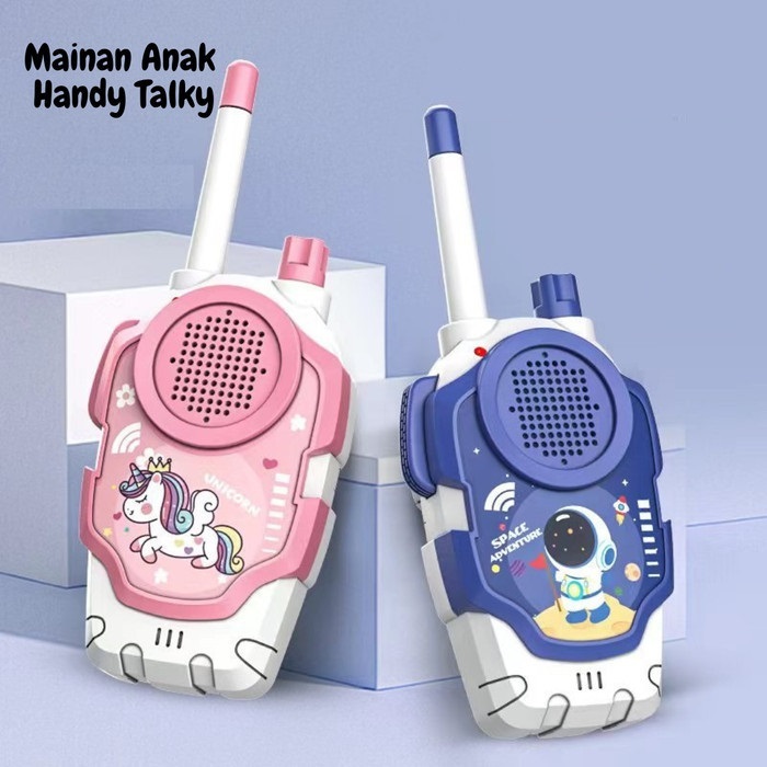 BabyToys Mainan Anak Handy Talky Wireless Walkie Talkie 2pcs Jarak 50 sampai 100 Meter Edukasi