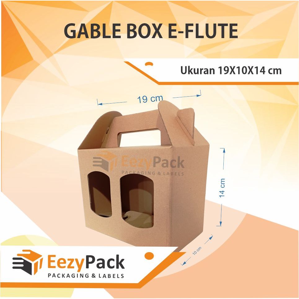 

(ISI 10) Gable Box/ Box take away/ Bahan Eflute
