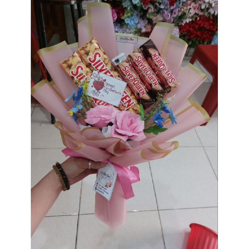 BUKET SILVERQUEEN / BUKET VALENTINE / BUKET COKLAT LOVE / BUKET LOVE