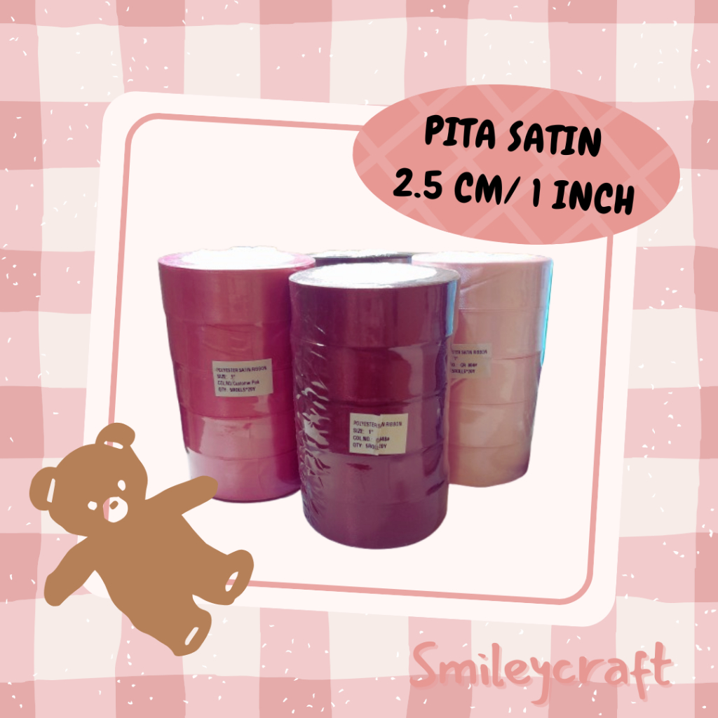 

Pita satin 2.5 cm / 1 inch 20 yard