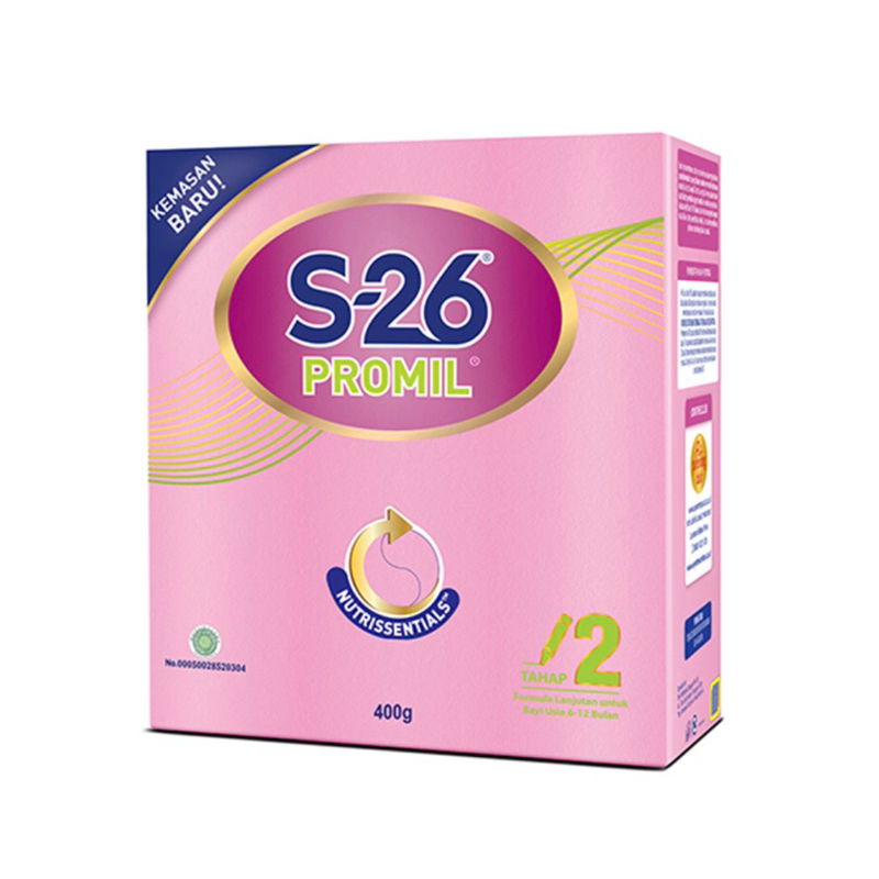 S26 - S26 Promil Tahap 2 Susu Formula Bayi 6-12 Bulan 400g