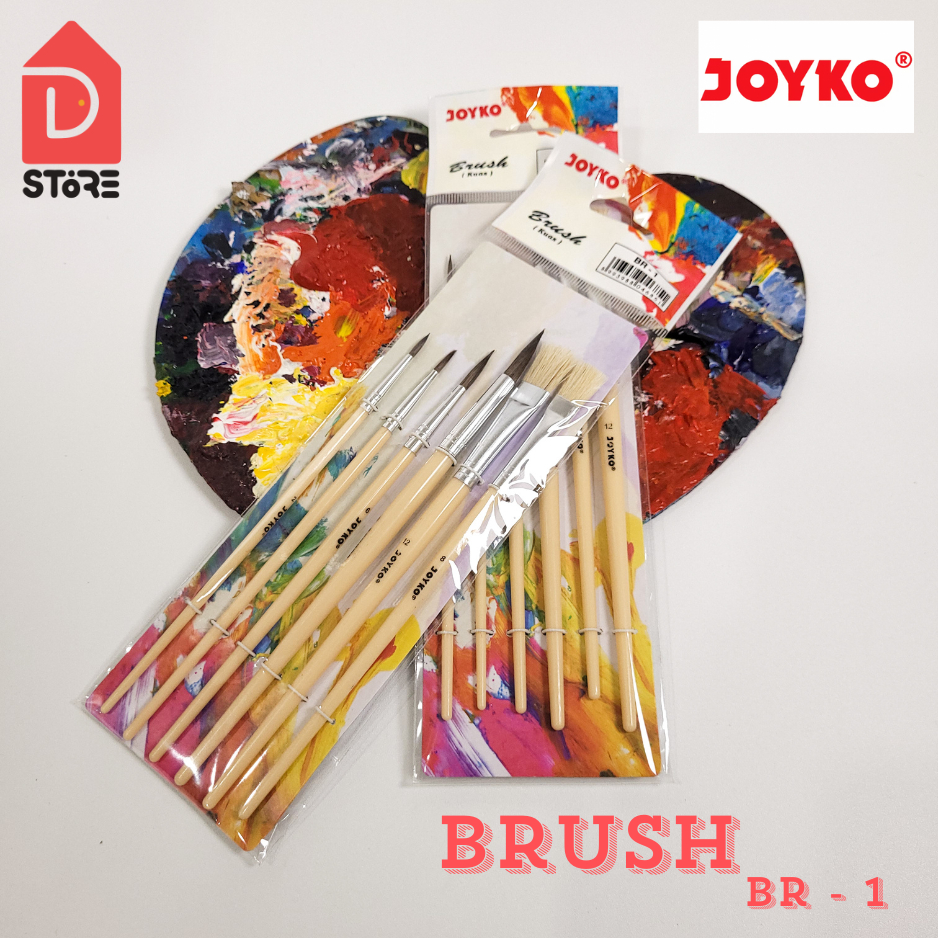 

Kuas Lukis Joyko / Brush Joyko BR-1 / Brush Joyko BR-3 / Kuas Lukis Set / Brush Joyko Set