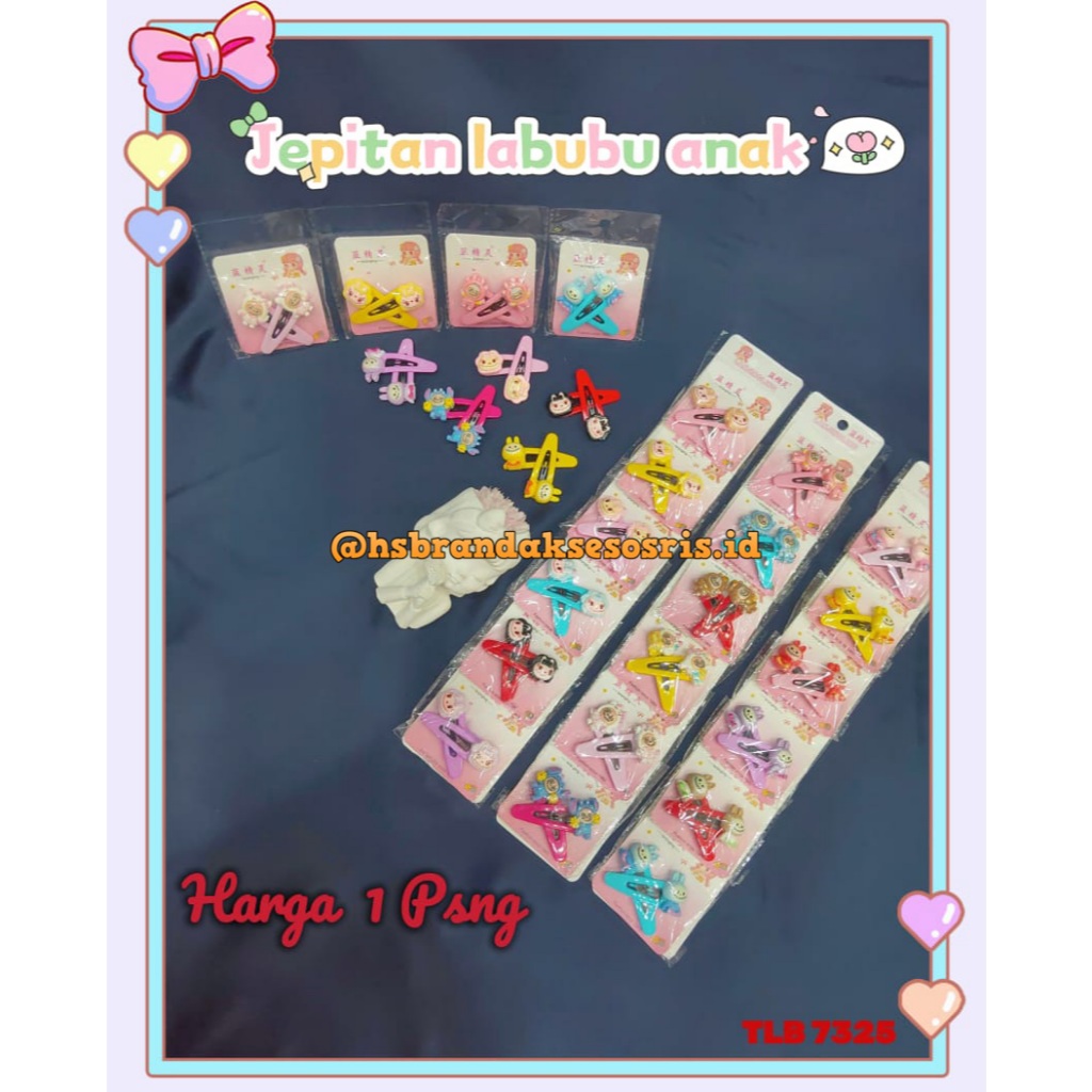 JEPITAN LABUBU ANAK / JEPITAN RAMBUT ANAK KECIL / JEPITAN RAMBUT / JEPITAN MOTIF / JEPITAN LUCU/JEPI