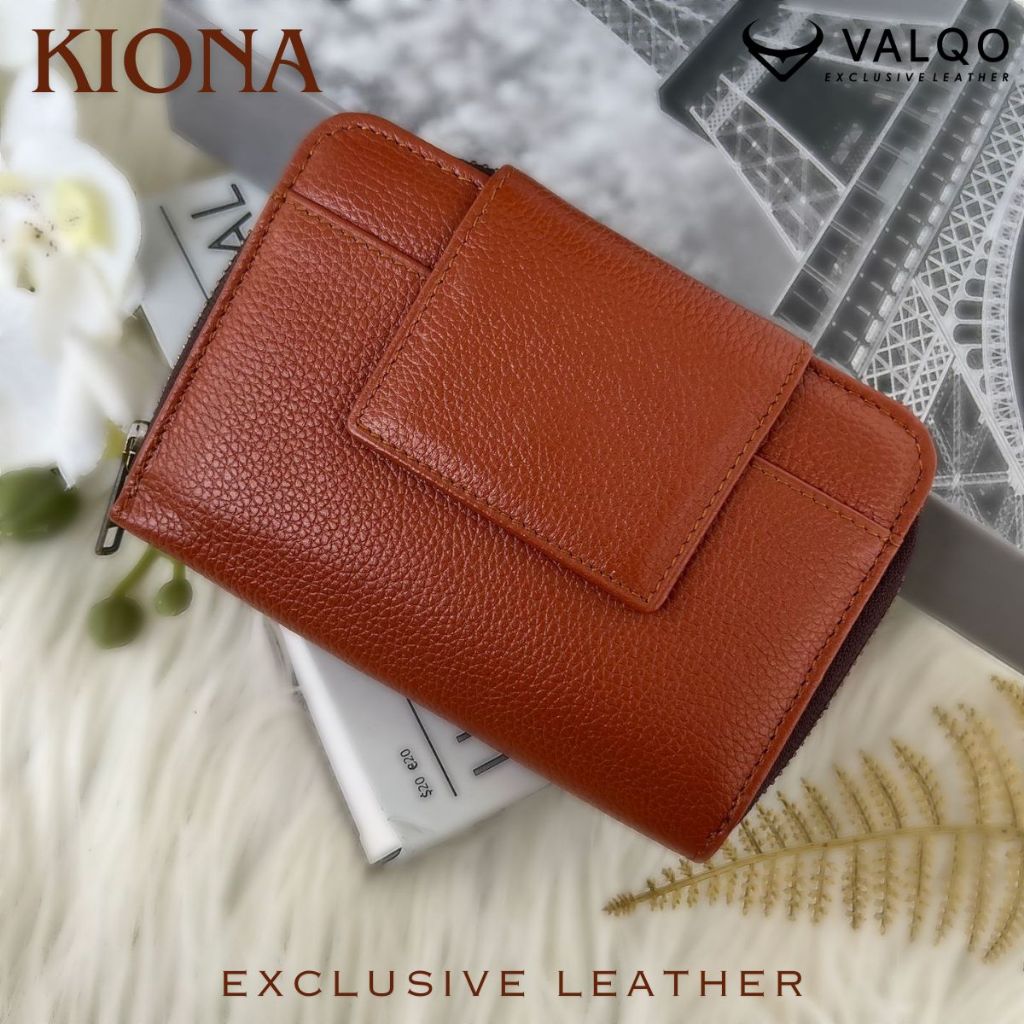 murah valqo kiona dompet kulit sapi wanita 13 kartu 2 foto slot resleting dompet wanita dompet kecil