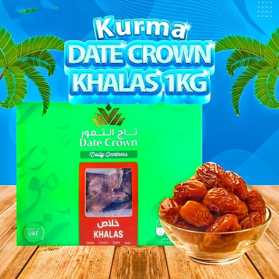 

Kurma Datecrown Khalas Kurma Legit Kurma Premium 1KG EXP 2026